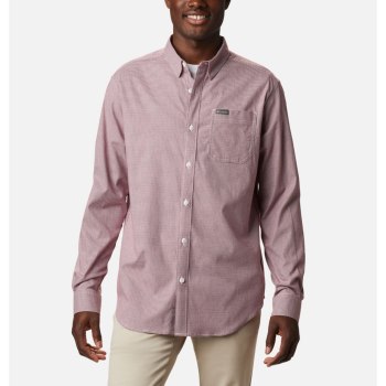 Columbia Muške Košulje - Vapor Ridge III Long Sleeve Crvene | VWXH-35762